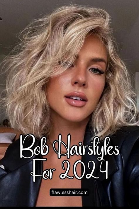 Wavy lob Curly Hair Bob Haircut, Mom Haircuts, Cute Bob Hairstyles, Thick Wavy Hair, Medium Bob, Corte Bob, Bob Hairstyles For Thick, Long Bob Haircuts, Haircuts For Wavy Hair