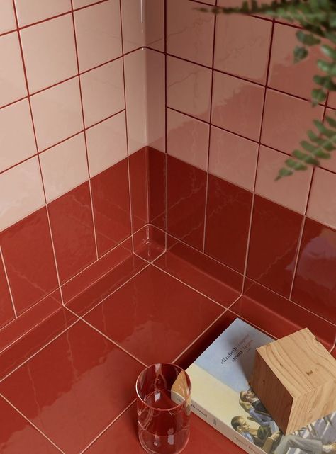 Kitchen Tile, Modern Mosaics, Floor Edging, Bathroom Red, Square Tile, Handmade Tiles, Wall And Floor Tiles, Kitchen Tiles, Color Textures