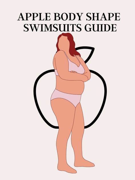 The apple shaped women may find swimsuit season challenging because of your muffin top, but with the right bathing suit styles, you can distract from your tummy while drawing attention to your best assets, i.e. How To Get Rid Of Apple Body Shape, Exercise For Apple Body Type, Swimwear For Apple Shape Body Types, Bathing Suit For Apple Shape, Swimsuit For Apple Body Shape, Swimsuits For Apple Shaped Women, Apple Shape Swimsuit, Apple Shape Swimwear, Styling Apple Body Shape