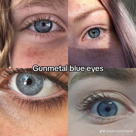 (Pictures are not mine) Blue Eyes In Sunlight, Gunmetal Blue Eyes, Blue Aesthetic Eyes, Types Of Blue Eyes, Midnight Blue Eyes, Gray Blue Eyes, Blue Gray Eyes, Blue Grey Eyes, Pretty Eyes Color