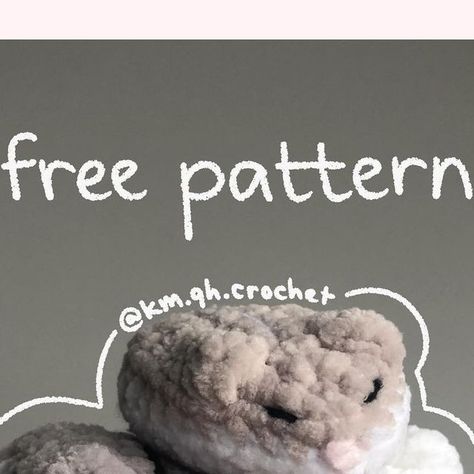 Amigurumi Patterns, Hamster Free Crochet Pattern, Free Hamster Crochet Pattern, Crochet Ferret Pattern Free, Crochet Cute Keychain Free Pattern, One Colour Crochet Projects, Crochet A Plushie, Hamster Crochet Pattern Free, Crochet Hamster Pattern Free