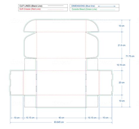 I will create any box dieline template for design and die cut line #ad , #Affiliate, #dieline#template#create#box Box Dieline, Packaging Dielines, Paper Box Template, Packaging Labels Design, Shipping Boxes, Box Template, Packaging Labels, Paper Box, Label Design