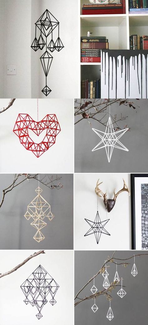 How to make hanging decor with straws diy diy crafts do it yourself diy projects diy decoration straw crafts Plastic Straw Crafts, Drinking Straw Crafts, Straw Art, Diy Straw, Straw Crafts, Deco Luminaire, Hanging Decorations, Diy Hanging, Diy Décoration