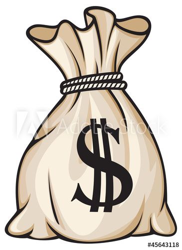 Cartoon Money Bag, Money Art Painting, Money Bag Illustration, Money Bag Cartoon, Dollar Illustration, Dollar Bag, Money Cartoon, Money Bag Tattoo, Dollar Tattoo