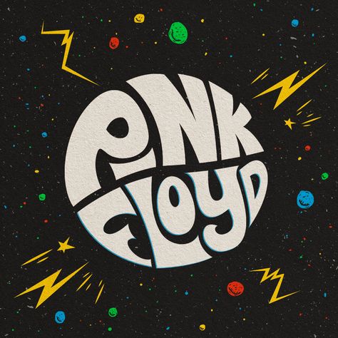 Pink Floyd - Fan Art | Behance Pink Floyd Illustration, Pink Floyd Fan Art, Pink Floyd Artwork, Pink Floyd Logo, Pink Floyd Fan, Pink Floyd Art, Design Illustration Art, Theme Parks Rides, Video Pink