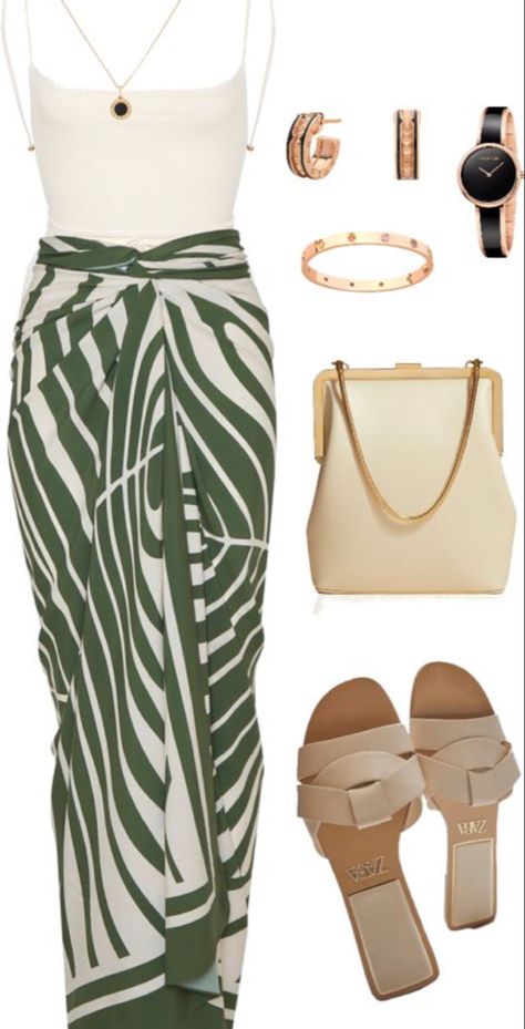 Outfit Ideas Women Over 40 Casual Summer, Tropical Cocktail Party Outfit, Old Money Day Dress, Women's European Fashion, Mexico Vibes Outfits, Effortless College Outfit, Beach Trip Aesthetic Outfit, Trendy Summer Fashion 2023, River Walk Outfit San Antonio