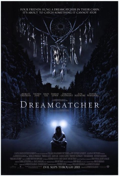 Dreamcatcher movie poster.  JM. Stephen King Books, A Serbian Film, Stephen Kings, Thomas Jane, Kings Movie, Steven King, Damian Lewis, Stephen King Movies, Jason Lee