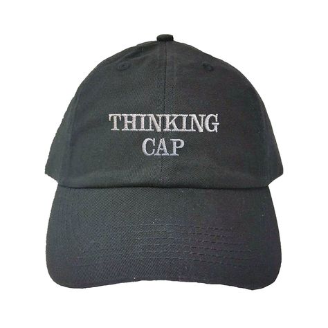 Amazon.com: Adjustable Sky Blue Adult Thinking Cap Embroidered Dad Hat: Clothing Finals Care Package, Thinking Cap, Package Ideas, College Care Package, Care Package, Cap Hat, Hat Shop, Baseball Caps, Dad Hat