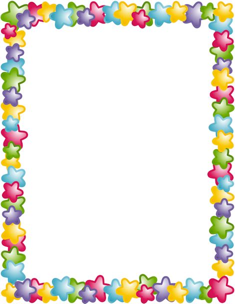 A page border with stars in different colors. Free downloads at http://pageborders.org/download/star-border/ Nanny Binder, Trin For Trin Tegning, Printable Border, Boarders And Frames, Colorful Borders Design, School Frame, Page Borders Design, Colorful Borders, Page Borders