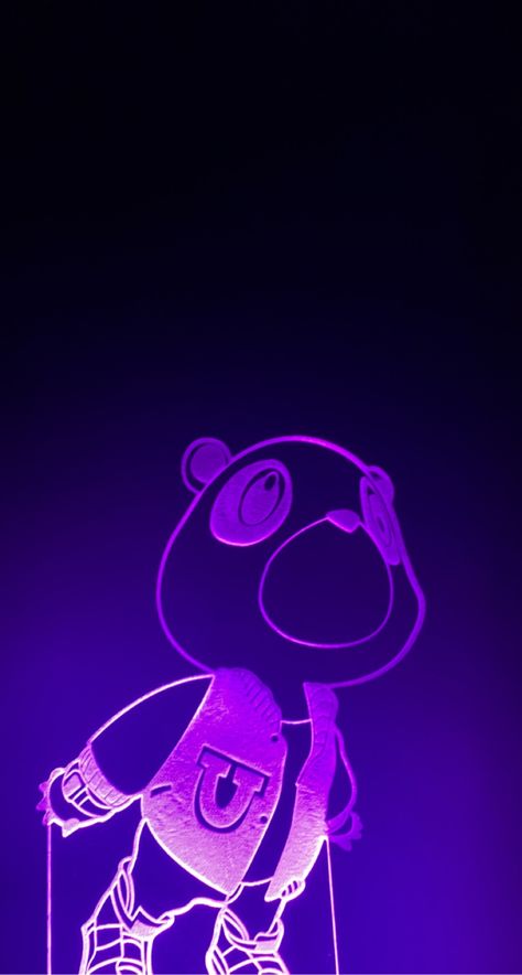 #kanyewest #kanye #graduation #west #donda #album #wallpaper #rap #hiphop #music #aesthetic Graduation Bear Kanye Wallpaper, Kanye Purple Aesthetic, Kanye West Graduation Aesthetic, Graduation Kanye West Wallpaper, Kanye West Graduation Wallpaper, Hiphop Music Aesthetic, Kanye West Wallpaper Aesthetic, Graduation Kanye West, Kanye Graduation