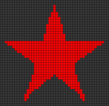 Star Tapestry Crochet Pattern, Heart Alpha Pattern Crochet, Star Alpha Pattern, Star Pixel Art, Crochet Grid Patterns, Grid Crochet, Pixel Grid, Crochet Grid, Grid Patterns