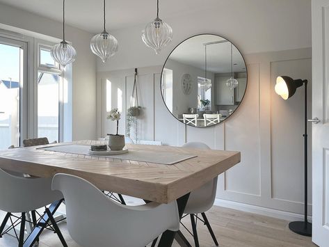 Dining Room Mirror Wall, Industrial Decorating, Mirror Dining Room, Mirror For Wall, Mirror Metal, Dining Room Wall Decor, Mirror Wall Bathroom, Kitchen Mirror, Bespoke Interiors