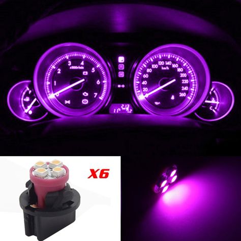 Amazon.com: Partsam 10 Pack PC161 Twist Lock Gauge Instrument Panel Lights T10 LED Bulbs Pink Purple: Automotive Purple Cars, Vw Pointer, Car Interior Diy, Cars Accessories, Car Assesories, Gauge Cluster, Purple Car, Car Accesories, Cool Car Accessories