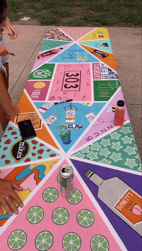 Personalised Beer Pong Table, Barbie Beer Pong Table, Girly Ping Pong Table Painted, Ping Pong Table Cup Game, Twisted Tea Logo On Pong Table, White Claw Pong Table, Cute Beer Pong Table Painted Ideas, Intoxication Spongebob Beer Pong Table, Ping Tables Painted