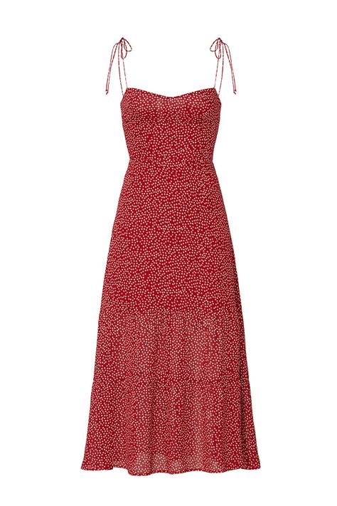 Reformation Dakota Emmie Dress Spring Sundress, Dress Png, Png Clothes, Reformation Dress, Red Floral Dress, Stil Inspiration, Rent The Runway, Mode Inspiration, Looks Vintage