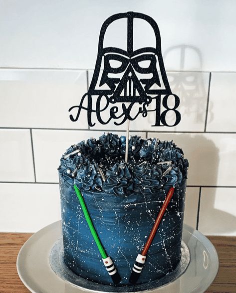 Earth Vader Cake, Star Wars Cake Ideas Easy, Darth Vader Cake Ideas, Darth Vader Cakes, Starwars Cakes Birthday, Star Wars Cakes Birthday Boys, Star Wars Birthday Cake Boys, Star Wars Birthday Cake Ideas, Darth Vadar Cake