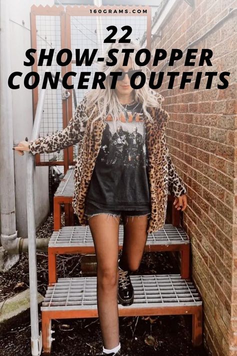 Save this pin for stunning concert outfit inspiration that will have you turning heads! Elevate your style game with these show-stopping ensembles. #ConcertOutfits #FashionInspo #RockYourWorld Old School Concert Outfit Ideas, Big Gigantic Concert Outfit, Mid Size Concert Outfit Summer, Graphic Tee Outfit Concert, Three Doors Down Concert Outfit, Free People Concert Outfit, Art Reception Outfit, Taking Back Sunday Concert Outfit, Pretty Lights Concert Outfits