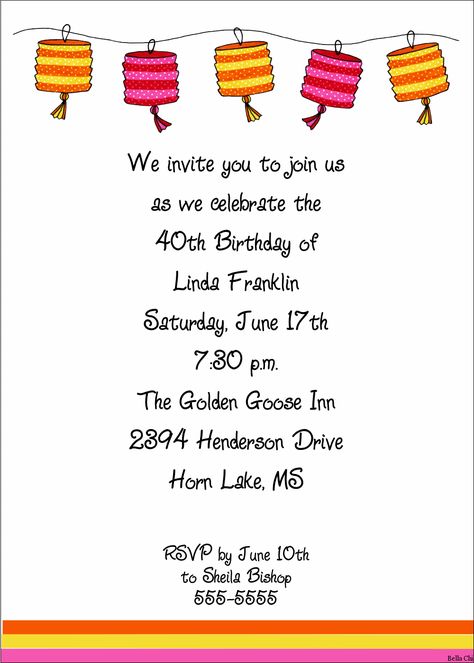 FREE Printable Personalized Birthday Invitations for Adults | FREE Invitation Templates - Drevio