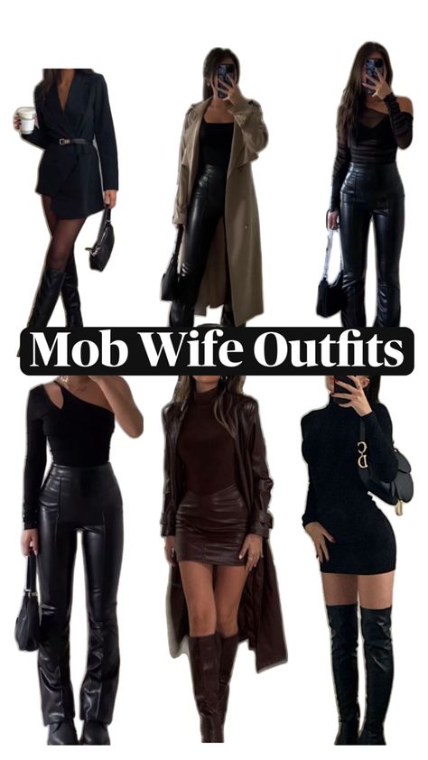 Mob wife outfits ideas, spring outfits mob wife Professional Outfits, Outfits Ideas Spring, Wife Outfits, Wife Clothes, Wife Style, Mob Wife, Winter Fashion Outfits Casual, Everyday Fashion Outfits, Fashion Mistakes