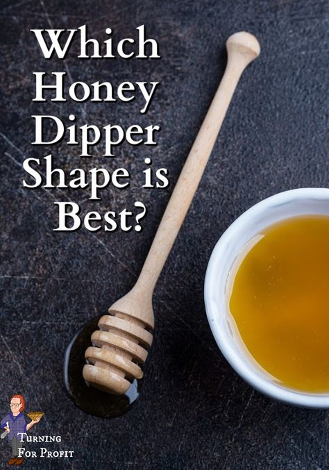 Is one shape of a honey dipper better than another? Would one shape hold more or less honey? Would one drip honey longer or shorter than another version? Find out the results of this fun and tasty experiment here. Wood Honey Dipper, Honey Stirrer, Turning Projects, Honey Dipper, Kitchen Wood, Best Honey, Bottle Toppers, Wood Turner, Rolling Pins