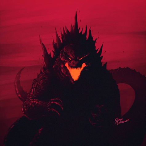 Space Dragon on Instagram: “The Wicked King carries his crown on his back . . . . . . . . . . . #godzilla #kaiju #monster #monsterartist #monsterart #godzillamovie…” Tumblr, Space Godzilla, Original Godzilla, The Wicked King, Godzilla Franchise, Big Lizard, Space Dragon, Godzilla Comics, Strange Beasts