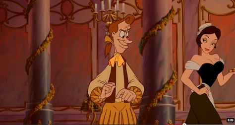 Lumiere And Babette, Bueaty And The Beast, Disney Hunchback Of Notre Dame, Bff Memes, Beauty And The Beast 1991, Iconic Movie Characters, French Town, Disney Screencaps, Hunchback Of Notre Dame