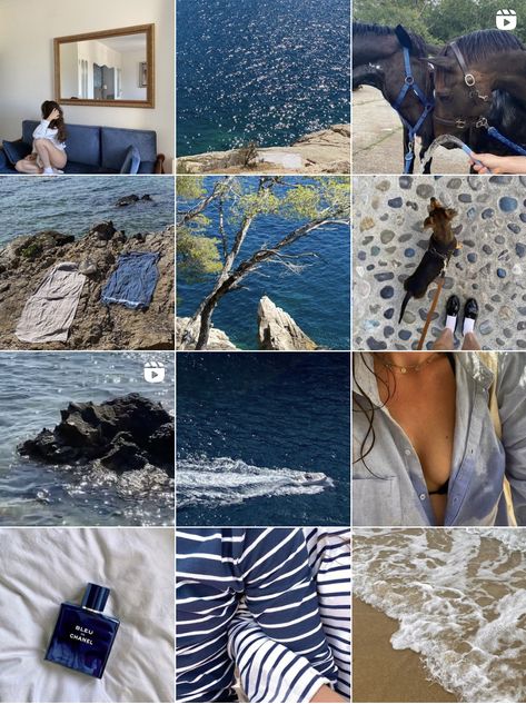 Instagram feed. Picture inspi. Aesthetic. Blue. Dark blue. Instagram. Ig story. Summer. That girl. Blue Instagram Aesthetic Feed, Navy Blue Pictures Aesthetic, Mermaid Instagram Feed, Insta Fillers Aesthetic, Blue And White Instagram Feed, Blue Green Instagram Feed, Light Blue Instagram Feed, Dark Blue Instagram Feed, Summer Feed Aesthetic