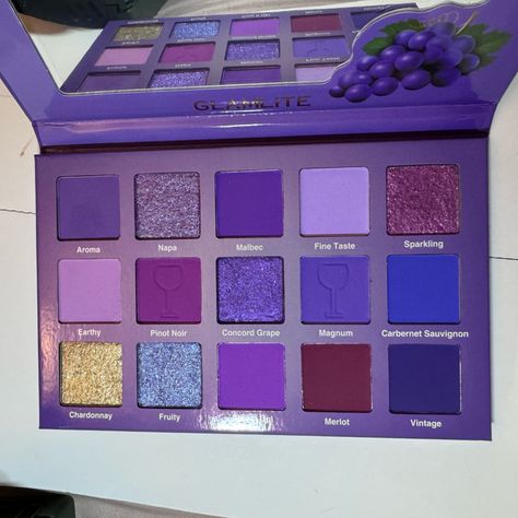 Brand New, Never Used Wine Palette By Glamlite. Wine Palette, Eyeshadow Crayon, Urban Decay Palette, Mac Pigment, Surratt Beauty, Eyeshadow Set, Makeup Pallets, Waterproof Eyeshadow, Violet Voss