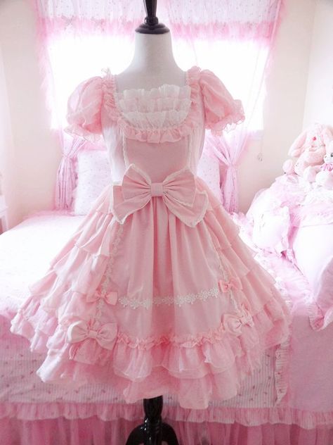 Lolita Style, Bodyline Dress, Kawaii Pastel Outfits, Cutecore Outfits, Cutecore Outfit, Kawaii Outfits, Mode Kawaii, Kostum Cosplay, Kawaii Dress