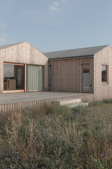 Studio Holmberg designs pine-clad holiday home on Swedish island Fasad Design, Modern Wooden House, Wooden House Design, Island Villa, House Blend, Hus Inspiration, Modern Cabin, Wooden House, Nordic Design