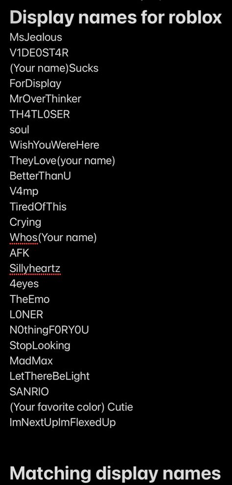 Games Username Ideas, Cute User Names Instagram, Rblx Username Ideas, Username Ideas Roblox Baddie, Username Ideas For Gaming, Scary Username Ideas, Best Roblox Display Names, Username Ideas Tik Tok Y2k, Username Game Ideas