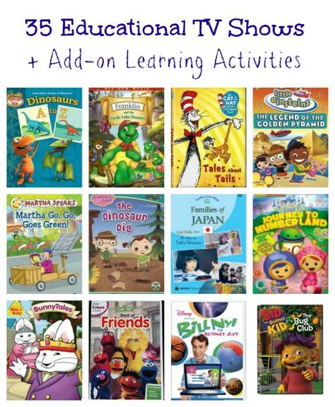 35 Educational TV Shows for Kids + Add-on activities to go with each for hands-on learning. Esl Ideas, Annie Grace, Importance Of Time Management, Kids Tv Shows, Parenting Help, Homeschool Life, Kids Tv, Kids Club, Kids Watches