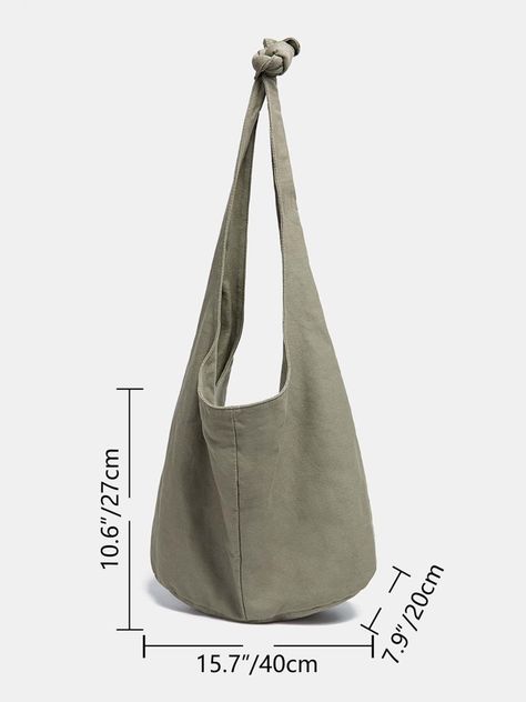 Minimalist Canvas Hobo Bag | EMERY ROSE Vintage Canvas Bags, Canvas Hobo Bag, Hobo Bag Patterns, Types Of Handbags, Canvas Bag Design, Pola Bordir, Bags Ideas, Hobo Tote Bag, Collection Ideas