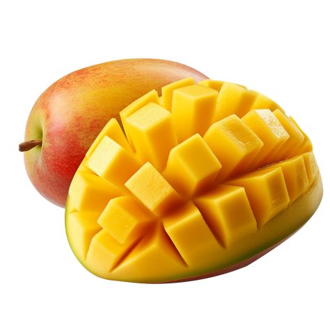 Mango Png Aesthetic, Fruit With White Background, Mango Reference, Mango Illustrations, Mango Png, Mango Aesthetic, Master Shake, Fruit Png, Fruit Icons