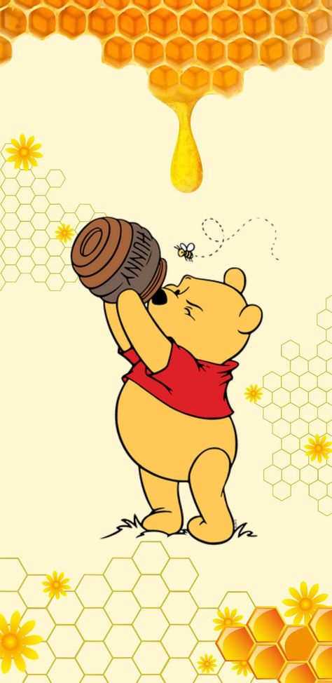 Winnie The Pooh With Honey, Honey Gift Basket, Winnie The Pooh Background, Winie The Pooh, Winnie The Pooh Wallpaper, Winnie The Pooh Hunny, Disney Phone Backgrounds, Blue Roses Wallpaper, Trippy Iphone Wallpaper