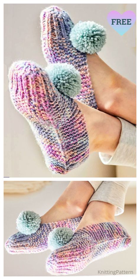 Stitchfiddle Stitch Patterns, Bedsocks Pattern Knitting Free, Easy Crochet Slippers, Knit Slippers Free Pattern, Knit Slippers, Crochet Slippers Free Pattern, Knitted Slippers Pattern, Knitting Patterns Free Beginner, Whip Stitch