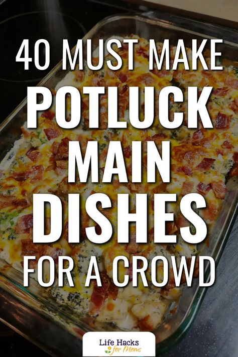 Easy Recipe For Large Groups, Recipes To Feed A Crowd Cheap, Crockpot Meals For Work Party, Best Casserole For A Crowd, Large Family Easy Dinner Ideas, Quick And Easy Food For A Crowd, Confirmation Meal Ideas, Make Ahead Group Meals, Meals To Feed A Crowd Large Families