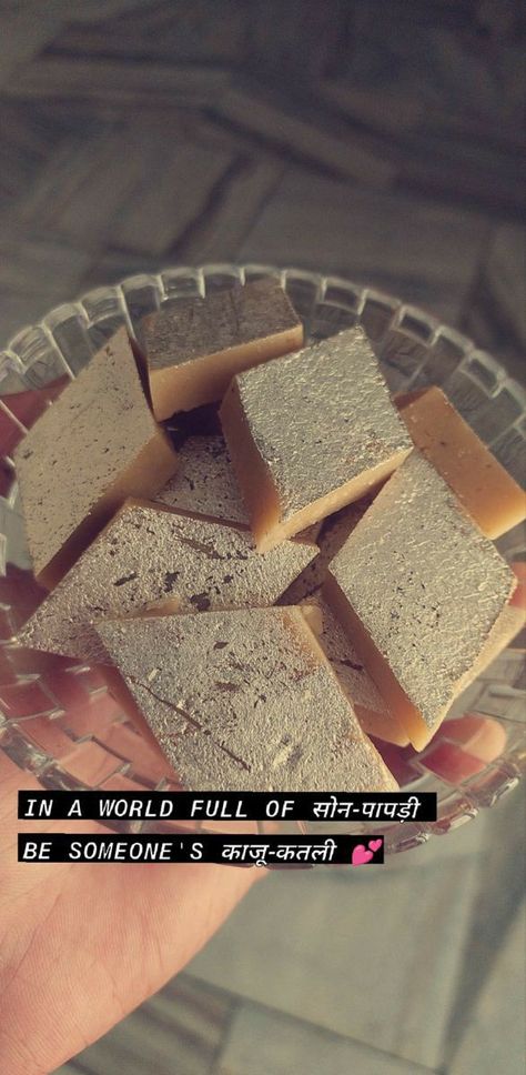 Kaju Katli Aesthetic, Kaju Katli Snapchat Story, Easy Snap Ideas, Kaju Katli Snap, Son Papdi, Sweets Snap, Diwali Snap, Snacks Snap, Kaju Katli Recipe