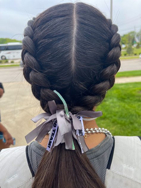 Running Race Hairstyles, Hairstyles For Track And Field, Track Meet Hair, Easy Track Hairstyles, Track Hair Styles, Track Hairstyles For Short Hair, Running Hairstyles For Long Hair, Cute Track Hair Styles, Xc Hairstyles