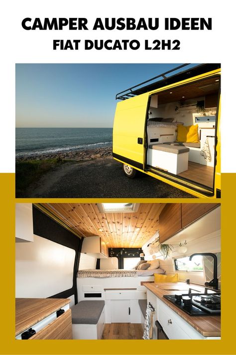 CAMPER AUSBAU IDEEN FIAT DUCATO L2H2 Camping, Motorhome, Ducato Camper, Rv Motorhomes, Fiat Ducato, Van Camping, Van Life, Loft Bed, Loft