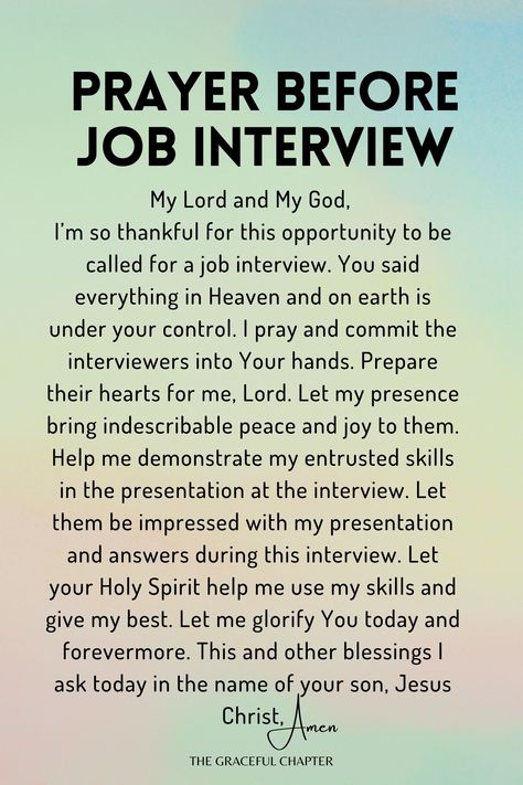 Prayer before job interview - prayers for job interview I Got A Job Announcement, Not Getting A Job Quote, Prayers For An Interview, Question To Ask At A Job Interview, Questions And Answers For Job Interviews, Praying For Job Interview, Prayers For A Job Interview, Interview Inspiration Quotes, Bible Verse For Job Interview