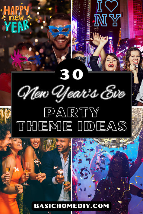 Are you hosting a celebration and looking for the best New Year’s Eve party themes to ring in 2024? If you answered yes, we’ve got 30 great ideas perfect for your New Year celebration. Theme For New Years Eve Party, New Year’s Party Ideas Adults, 2024 New Years Party Ideas, Nye 2024 Theme, New Year’s Party Theme 2024, 2024 Theme Ideas, New Years Eve Party Theme Ideas, New Year’s Eve Theme Party Ideas, New Year’s Eve Themed Party