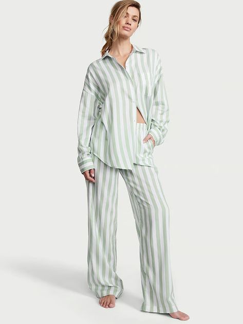 Buy Modal-Cotton Long Pajama Set - Order Pajamas Sets online 1123607700 - Victoria's Secret US Victoria's Secret Lingerie, Long Pyjamas, Lingerie Catalog, Pajamas Gift, Pajamas Sets, Cami Set, High Impact Sports Bra, Victoria Secret Lingerie, Flare Leggings