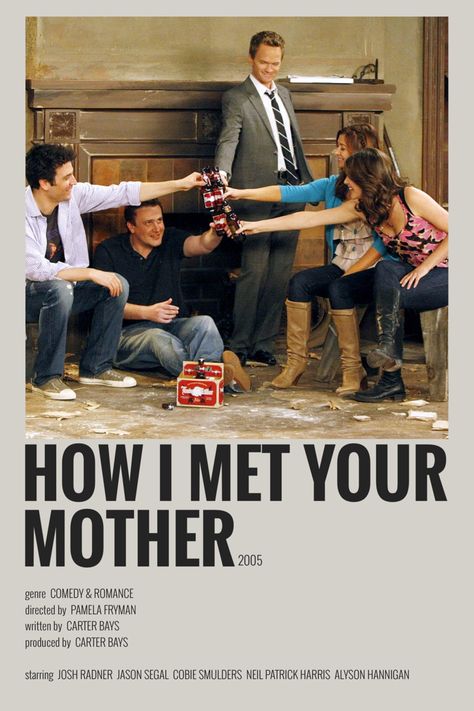 Himym Poster Vintage, How I Met Ur Mother Wallpapers, How I Met Your Mother Polaroid Poster, Sitcoms Poster, You Show Poster, How I Met Ur Mother, How I Met Your Mother Minimalist Poster, How I Met Your Mother Aesthetic Vintage, Show Posters Minimalist