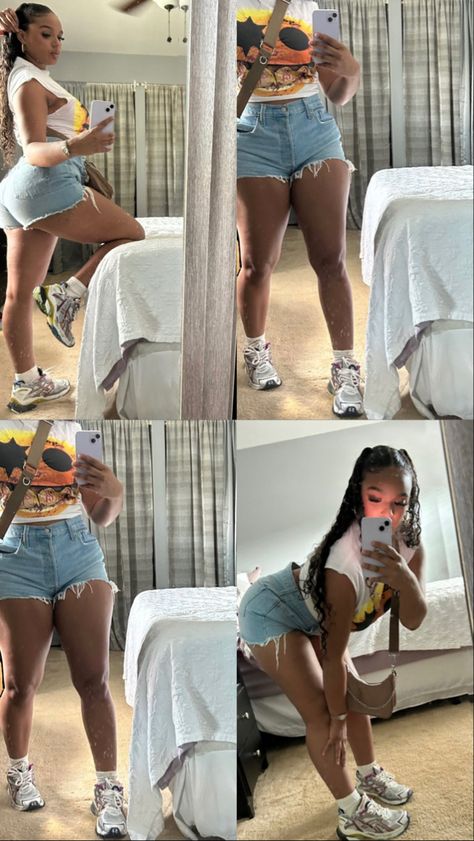 __dtd Summer Date Outfits Black Women, Jean Shorts Outfits Black Women, Fair Fits Black Women, Baddie Summer Outfits Black Women, Summer Chill Outfits Black Woman, Simple Summer Outfits Black Women, Backyard Bbq Outfit Ideas Summer, Outfit Ideas Black Women Summer, Black Women Outfits Summer