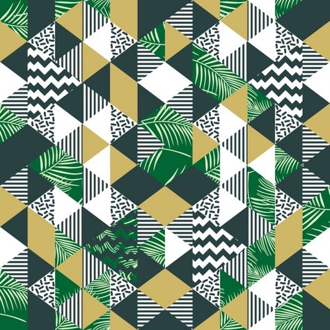 Pattern 2023, Motif Jungle, Mode Hipster, Triangle Background, Jungle Pattern, Memphis Design, Textile Pattern, Graphic Design Background Templates, Design Textile