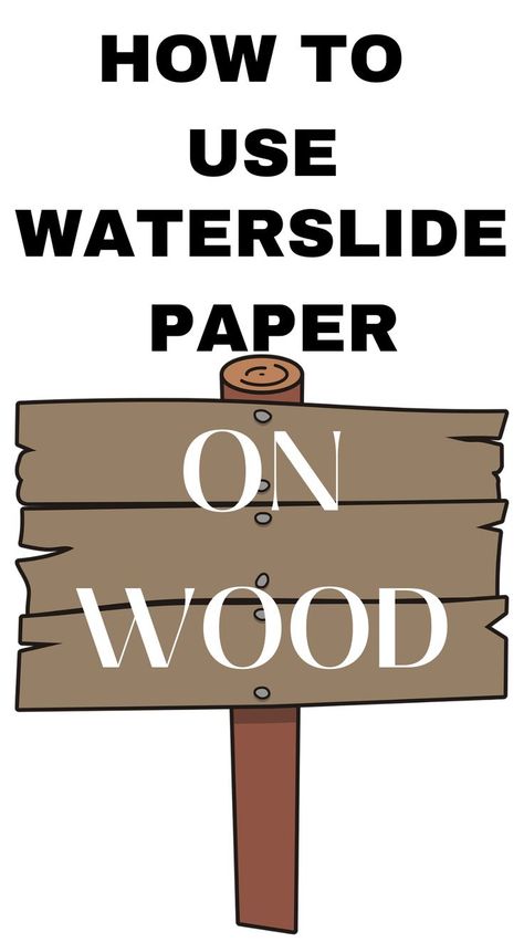 From birdhouses to cute signs, waterslide paper is very versatile and a great way to customize your arts and crafts. Check out our easy tutorial on How to use Waterslide Paper on Wood. Water Slide Decals On Wood, Waterslide Paper Projects, Water Slide Paper Projects, Water Slide Decals Diy, Waterslide Images, Waterslide Decal Paper, Wood Transfer, Waterslide Paper, Wood Projects For Kids