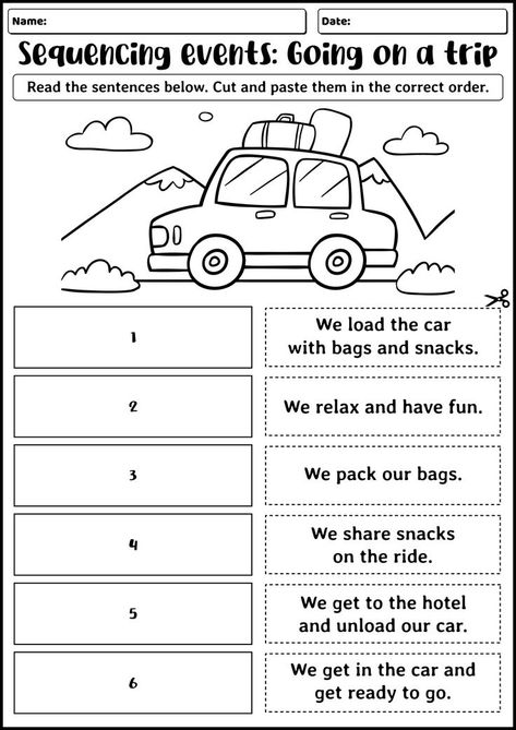 Practice sequencing events and developing important comprehension skills with our engaging story sequencing worksheets for 3rd grade students. Explore fun activities and exercises that help young learners improve their reading and critical thinking abilities in a structured and enjoyable manner. Enhance your child's reading skills with our story sequencing worksheets – make learning an enjoyable experience! #EducationIsFun #CriticalThinkingSkills #ElementaryLearning #storysequencingworksheets Story Sequencing Worksheets Grade 1, 3rd Grade Reading Activities Worksheets, Reading Activities For 3rd Grade Fun, Sequence Activities 3rd Grade, Writing Exercises For 3rd Grade, Critical Thinking Activities For Kindergarten, Grade 1 Reading Activities, Comprehension Activities 3rd Grade, Story Comprehension Worksheets