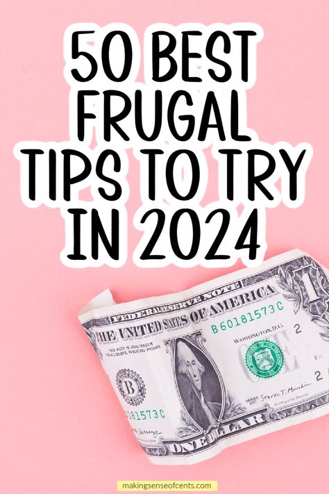 50+ Best Frugal Tips to Try In 2024 – Start Saving Money Now. Looking for frugal tips for 2024? These frugal living tips will teach you how to be frugal with budgeting, food, making money, and more. Saving Tips Money, How To Save More Money Tips, Being Thrifty Frugal Living, How To Become More Frugal, Being Frugal Tips, How To Be Frugal Saving Money, Extreme Frugal Living Tips, Easy Money Saving Tips, How To Be Frugal