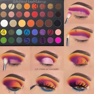 Eyeshadow Looks With James Charles Palette, Morphe 35a Palette Looks, Morphe X Meredith Duxbury Looks, Sparkle Makeup, Eyeshadow Step By Step, Maquillage On Fleek, Makeup Morphe, Drag Make-up, Makeup Pictorial